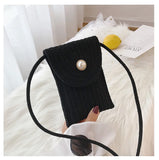 Striped Mobile Phone Bag Messenger Bag for Women