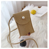 Striped Mobile Phone Bag Messenger Bag for Women