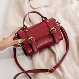 Large Capacity Leather Shoulder Bag Handbag