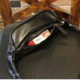 Men's PU Leather Chest Bag Waist Bag Small Backpack Shoulder Messenger Bag