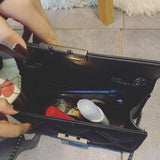 High-Quality Niche Bag Women's Metal Chain Square Bag