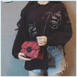 High-Quality Niche Bag Women's Metal Chain Square Bag