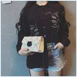 High-Quality Niche Bag Women's Metal Chain Square Bag