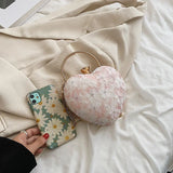 Lace Handbag Chain Wild Flowers Love Messenger Bag