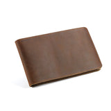 Unisex Leather Wallet Vintage Crazy Horse Long Multi-Card Position