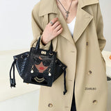 High Women's Leather Handbag Bonded Bag 2021