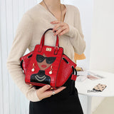 High Women's Leather Handbag Bonded Bag 2021
