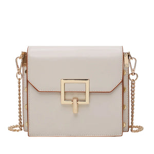 Women's Rivet Messenger Bag Waterproof Chain Handbag