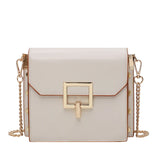 Women's Rivet Messenger Bag Waterproof Chain Handbag