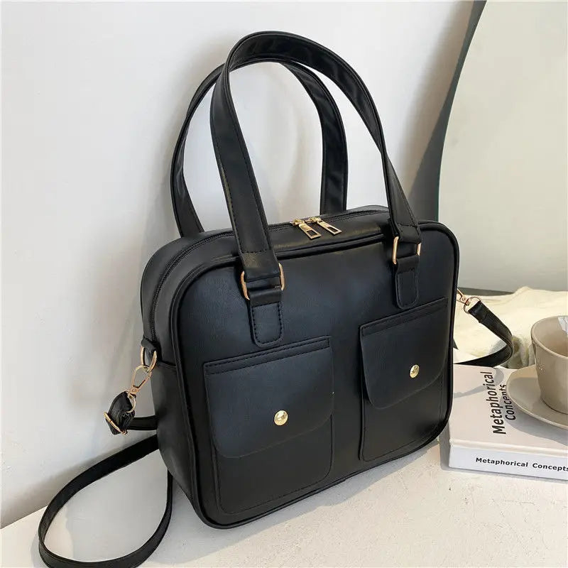 Women Shoulder Bag Large Capacity Hand Carry Student Commuter Bag