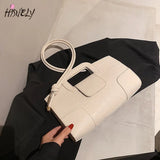 Retro Shoulder Bag Solid Portable Square Bag Autumn All-Match