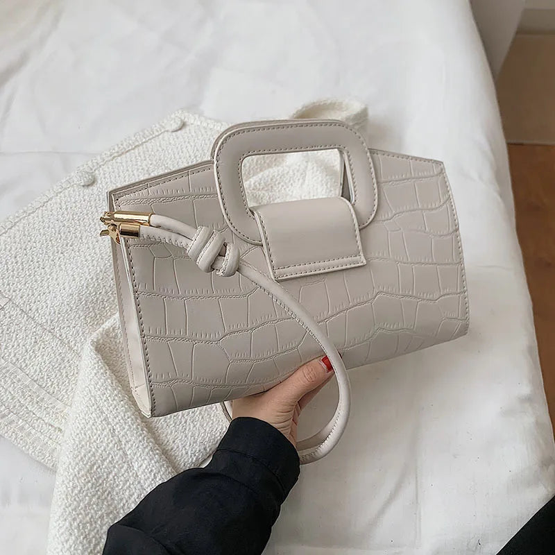 Retro Shoulder Bag Solid Portable Square Bag Autumn All-Match