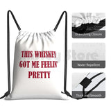 Higher Lyrics Drawstring Backpack Gym Bag Unisex
