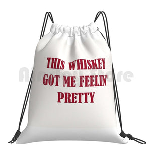 Higher Lyrics Drawstring Backpack Gym Bag Unisex