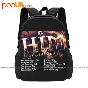 Vintage Heartagram Small Tour Backpack - Large Capacity Softback Sports Style