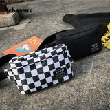 Plaid Hip Bag Belt Women Men Bum Bag Leisure Shoulder Bags Fanny Pack