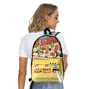 Hip Hop Pui Pui Molcar School Bags Boys Girls Travel Bags 3D Print Backpacks