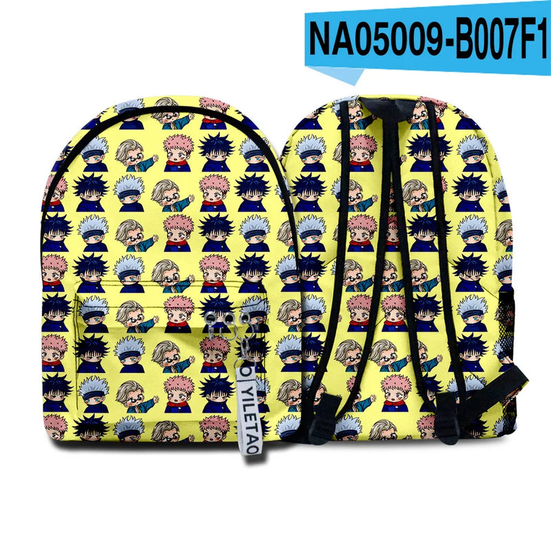 Hip Hop Jujutsu Kaisen School Bags Boys Girls Waterproof Backpacks