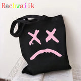 Hip Hop Lil Peep Canvas Bag Harajuku Shopper Tote Eco Shoulder Y2k