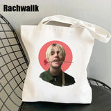 Hip Hop Lil Peep Canvas Bag Harajuku Shopper Tote Eco Shoulder Y2k
