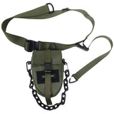 Hip Hop Tactical Chest Rig Bag With Chain Mens Techwear Detachable Waist Bag