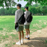 Japanese Street Sports Messenger Bag Large-Capacity Chest Shoulder Bag