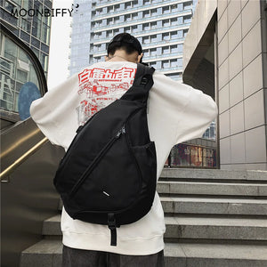 Japanese Street Sports Messenger Bag Large-Capacity Chest Shoulder Bag