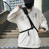 Hip-Hop Messenger Bag Men's Large-Capacity Japanese Street Style
