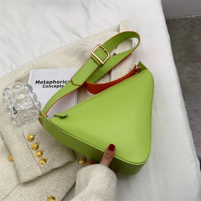 Hip Hop Triangular Shoulder Bag Tote for Women