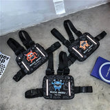 Graffiti Tactical Chest Pack Women Men Waist Belt Bag