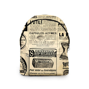 Hip Hop Old Newspaper School Bags Mini Travel Backpacks