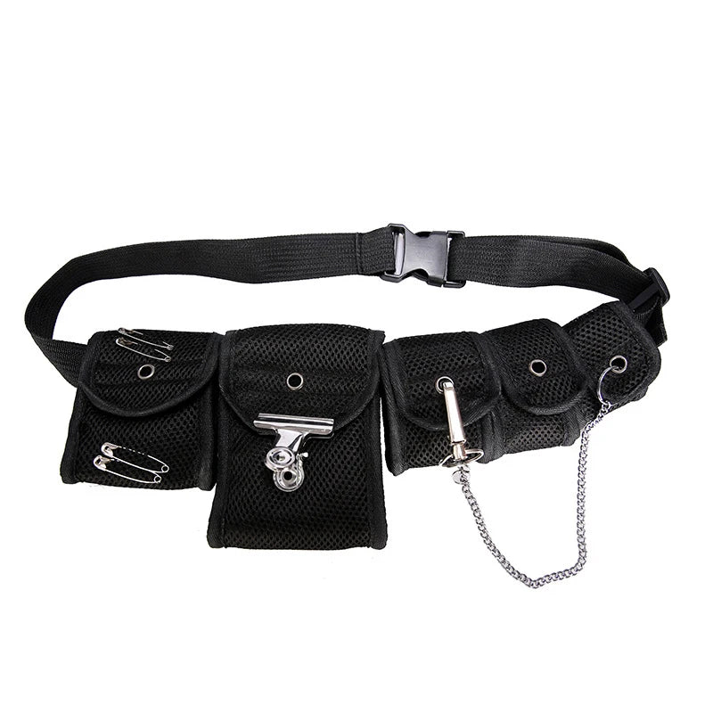 Hip hop Women Waist Bag Geometric Waist Pack Polyester Phone Pouch