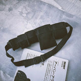 Hip hop Women Waist Bag Geometric Waist Pack Polyester Phone Pouch