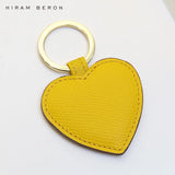 Hiram Beron Personalized Name Heart Key Holder Tag Leather High Gift For Girlfri