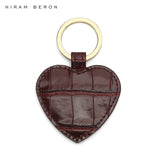 Hiram Beron Heart Shape Leather Key Holder Women Gift