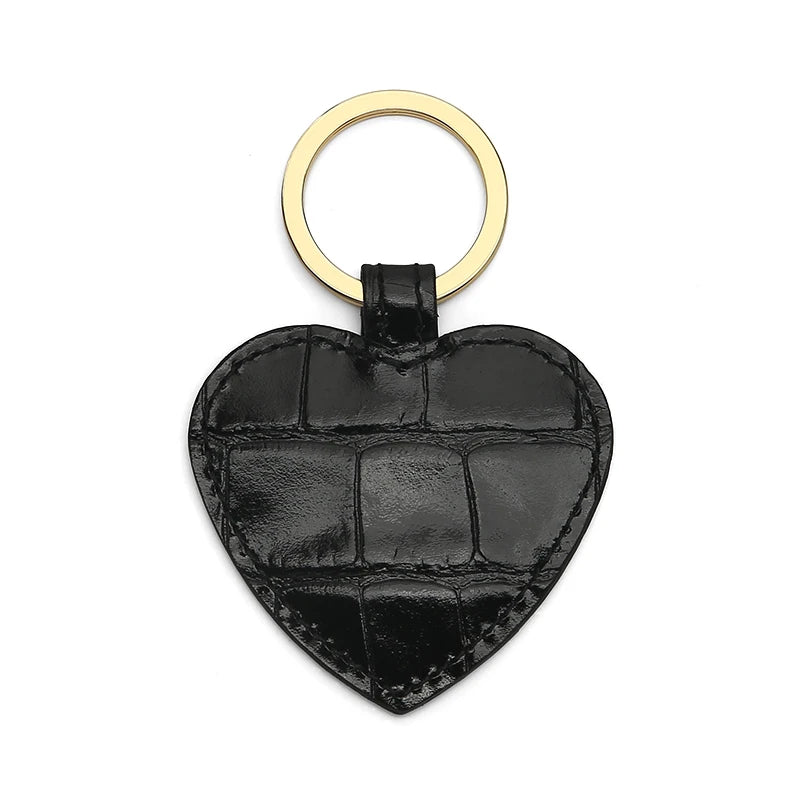 Hiram Beron Heart Shape Leather Key Holder Women Gift