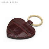 Hiram Beron Heart Shape Leather Key Holder Women Gift