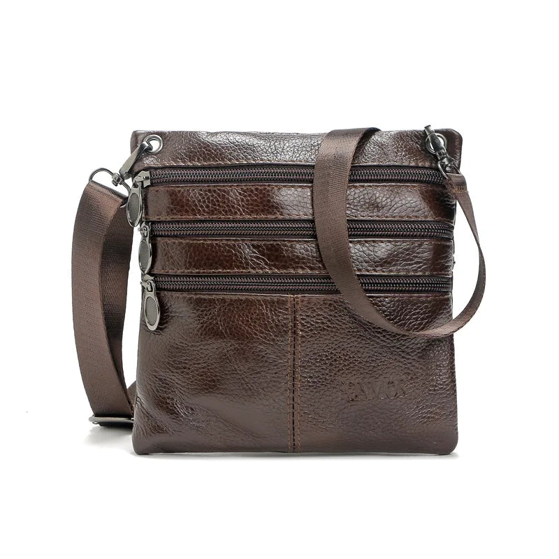 Leather Business Bag for Men, Shoulder & Inclined Shoulder Bag
