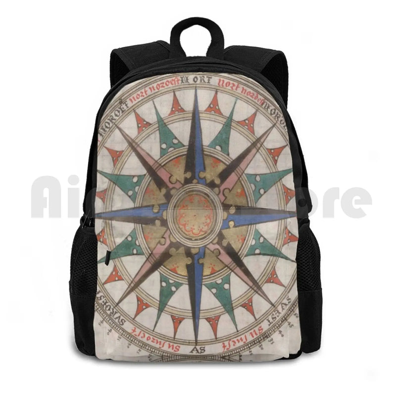 1543 Historical Compass Outdoor Hiking Backpack Riding Climbing Sports Bag