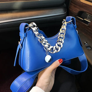 Hit Chains Underarm Bag Women Handbags Brands Shoulder Crossbody Bag Small Soft