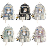 Canvas Backpack Large Capacity Handbag for Girls Travel Shopping Bag