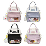 Nylon Large Capacity Backpack for Girls Travel Shopping Bag