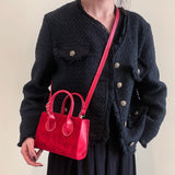 Women's PU Leather Handbag Small Satchel Shoulder Crossbody Bag