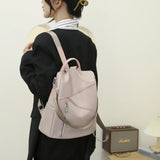 Preppy Style Backpack Women Casual Travel Handbags