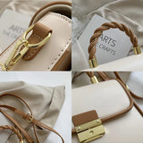 Square Tote Bag PU Leather Women's Handbag