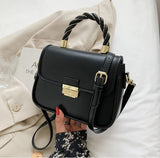 Square Tote Bag PU Leather Women's Handbag