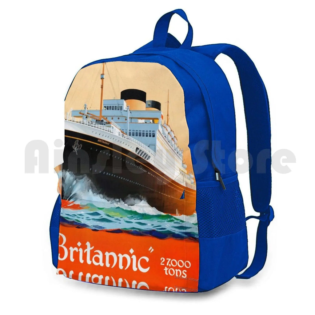 Britannic Outdoor Hiking Backpack Sports Bag Vintage
