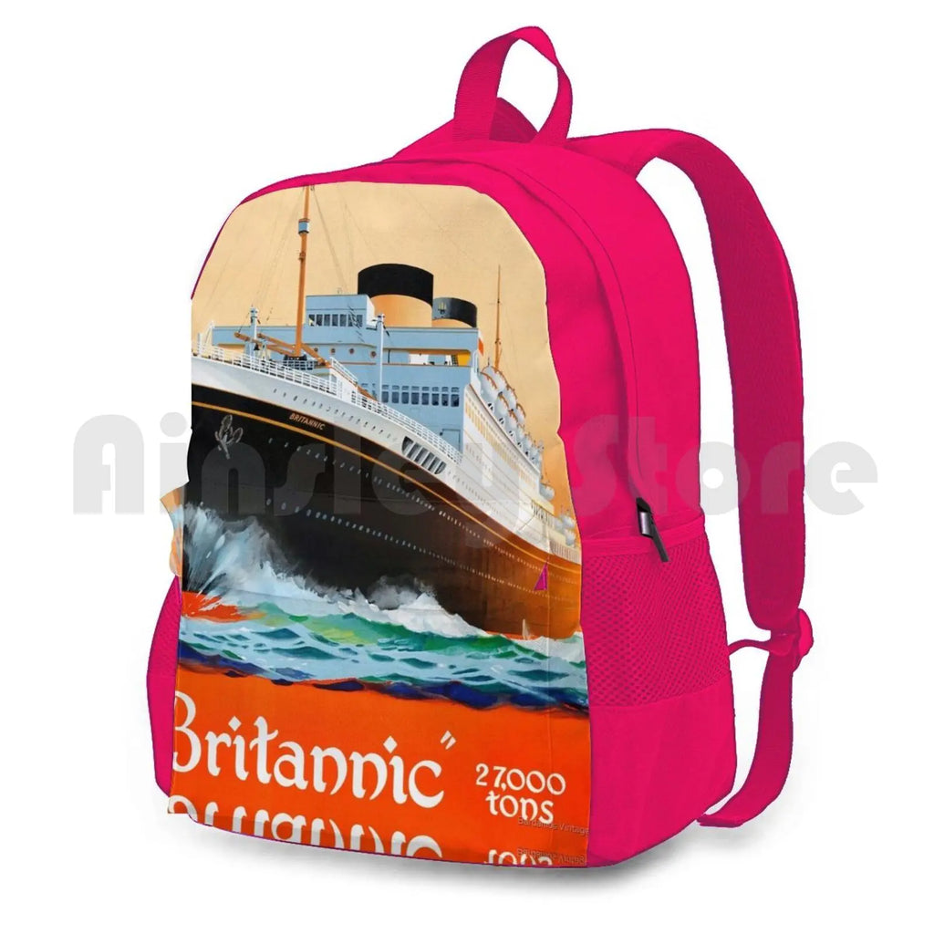 Britannic Outdoor Hiking Backpack Sports Bag Vintage