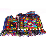 Hmong Vintage Ethnic Shoulder Bag Embroidery Boho Hippie Tassel Tote