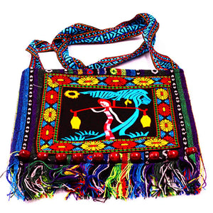 Hmong Vintage Ethnic Shoulder Bag Embroidery Boho Hippie